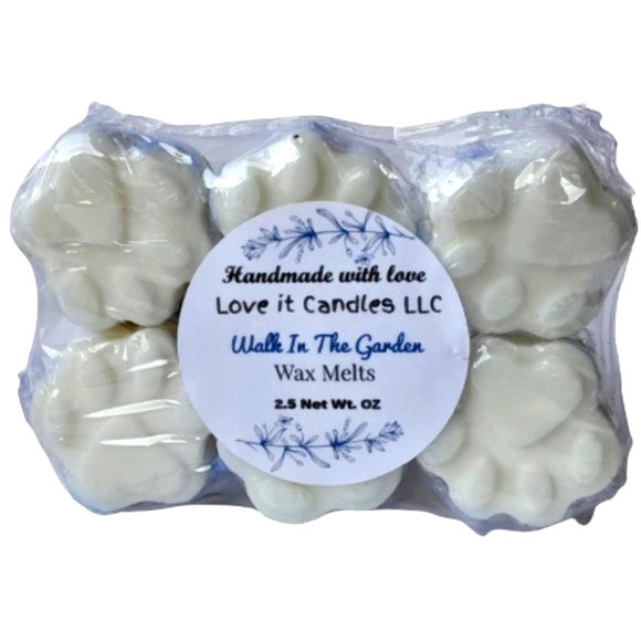 Signature Scented Soy Wax Melts Walk in the Garden Paw Shape 2.5oz great gifts - Picture 2 of 6